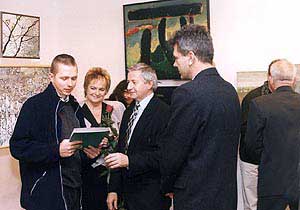 Satnislaw Kesik podczas wreczania nagrody